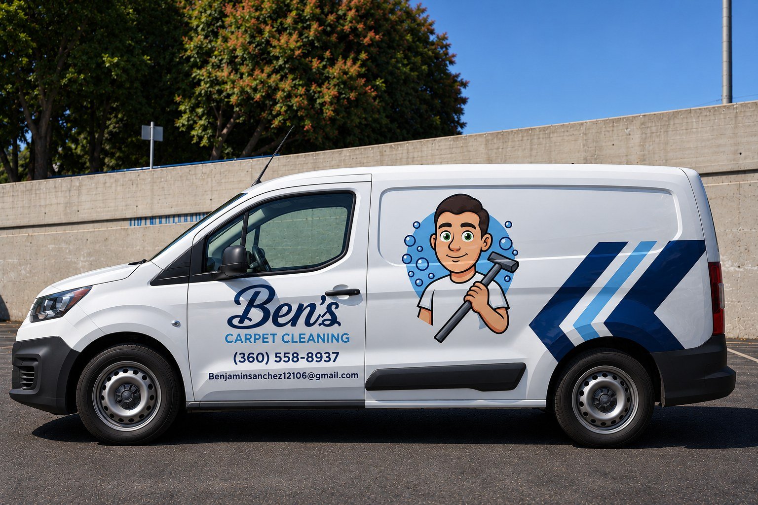 Benji's Carpet Cleaning company van